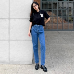 Áo Polo - Patch Thỏ Bông Vải Lông