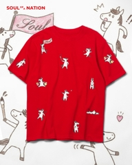 Áo Thun - In Ngựa Pattern