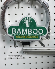 Patch thêu hình ôm viền BAMBOO theo yêu cầu