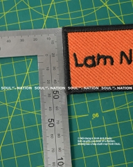 Patch thêu ôm viền Tên Lam NH theo yêu cầu