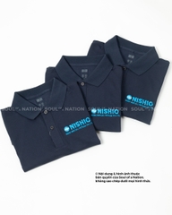 Thêu gia công áo polo NISHIO theo yêu cầu
