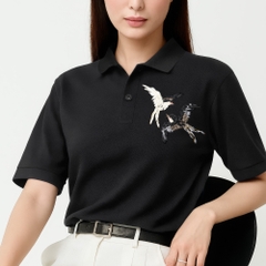 Áo Polo Thêu Ruy Băng Thủ Công - Song Én