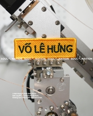 Patch thêu hình chữ nhật Tên Võ Lê Hưng, Tèo theo yêu cầu