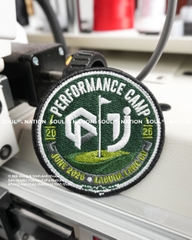 Patch thêu hình tròn PERFORMANCE CAMP theo yêu cầu