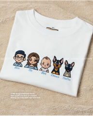 Dự án thêu hình chuyển chibi Bin Na Ben Family Xuân Nghi