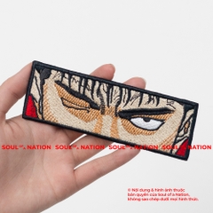 Patch thêu hình chữ nhật Đôi Mắt Anime Mẫu 2 theo yêu cầu