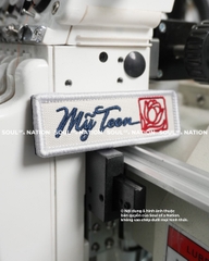 Patch thêu hình chữ nhật Mỹ Teen theo yêu cầu
