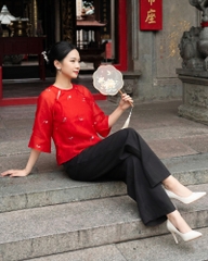 Combo Áo Yếm + Quần Trouser Nữ