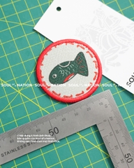 Patch in nhuộm chỉ Cá Xanh theo yêu cầu