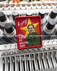 Patch thêu hình chữ nhật Đại Tướng Võ Nguyên Giáp theo yêu cầu