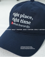 Dự án Nón lưỡi trai thêu theo yêu cầu Right Place, Right Time
