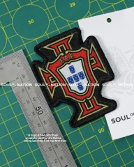 Patch thêu hình ôm viền Logo Đội bóng Bồ Đào Nha theo yêu cầu