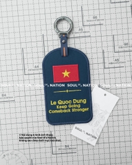 Móc khoá thêu hình ôm viền Chân dung Người leo núi theo yêu cầu