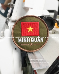 Patch thêu hình tròn Minh Quân theo yêu cầu