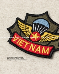 Patch thêu hình ôm viền Đôi Cánh Việt Nam mẫu 1 theo yêu cầu