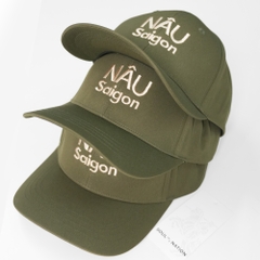 Dự án Nón lưỡi trai đồng phục thêu Nâu Saigon theo yêu cầu
