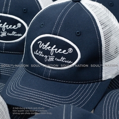 Dự án Nón trucker đồng phục thêu Vibefree theo yêu cầu