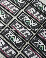 Patch in thêu hình ôm viền S.I.C theo yêu cầu