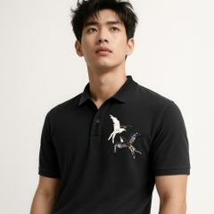 Áo Polo Thêu Ruy Băng Thủ Công - Song Én