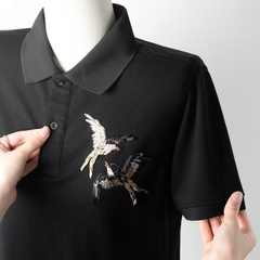 Áo Polo Thêu Ruy Băng Thủ Công - Song Én