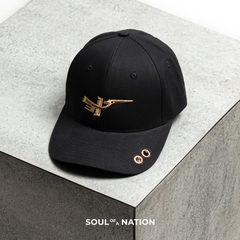 Nón Lưỡi Trai - Thêu Chim Lạc Đính Khoen Kim Loại