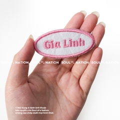 Patch thêu ôm viền Tên Anh Tuấn, Gia Linh theo yêu cầu