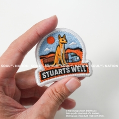 Patch thêu hình ôm viền STUARTS WELL theo yêu cầu