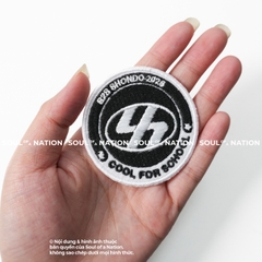 Patch thêu hình tròn COOL FOR SCHOOL theo yêu cầu