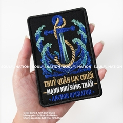 Patch thêu hình chữ nhật Thủy Quân Lục Chiến theo yêu cầu