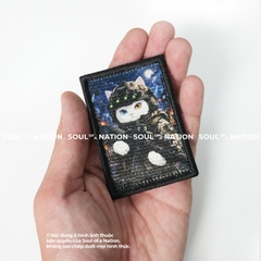 Patch in thêu hình ôm viền Mèo Trắng, Cá Mập theo yêu cầu