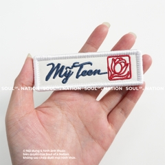Patch thêu hình chữ nhật Mỹ Teen theo yêu cầu