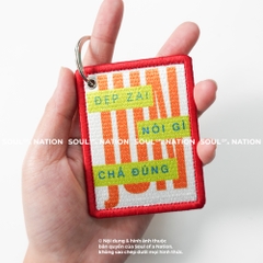 Patch in nhuộm chỉ ĐẸP ZAI NÓI GÌ CŨNG ĐÚNG theo yêu cầu