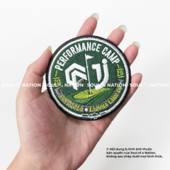 Patch thêu hình tròn PERFORMANCE CAMP theo yêu cầu