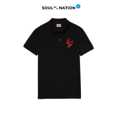 Áo Polo Thêu Ruy Băng Thủ Công - Đào Hoa Cát Tường