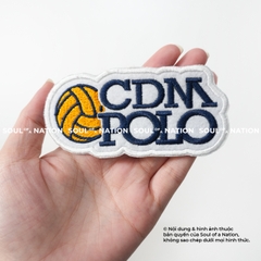 Patch thêu hình ôm viền CDM Polo theo yêu cầu