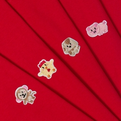 Áo Thun Trẻ Em - Thêu 12 Con Giáp Cute Đỏ