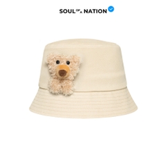 Nón Bucket - Đính Gấu Bông