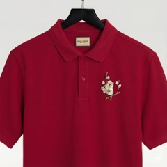 Áo Polo Thêu Ruy Băng Thủ Công - Mai Hoa Như Ý
