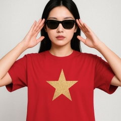 Áo Thun - Cờ Đỏ Sao Vàng Kim Tuyến