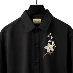 Áo Sơ Mi Thêu Ruy Băng Thủ Công - Hoa Mai