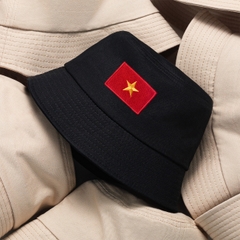 Nón Bucket - Patch Thêu Lá Cờ Việt Nam