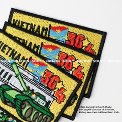 Patch thêu hình chữ nhật Giải Phóng 30/4 theo yêu cầu