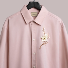 Áo Sơ Mi Thêu Ruy Băng Thủ Công - Hoa Mai