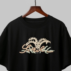 Áo Thun Thêu Ruy Băng Thủ Công - Lúa Phú Quý