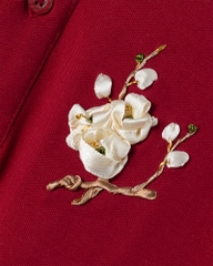 Áo Polo Thêu Ruy Băng Thủ Công - Mai Hoa Như Ý