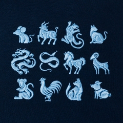 Áo Polo Cotton Pique - Thêu 12 Con Giáp Tinh Tế