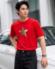 Áo Thun - Cờ Đỏ Tươi Sao Vàng Kim tuyến