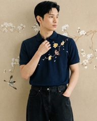 Áo Polo Thêu Ruy Băng Thủ Công - Chim Sẻ Nhành Mai 2025