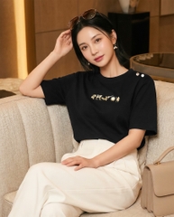 Áo Thun - Trống Đồng Đông Sơn Nút Kim Loại