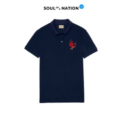 Áo Polo Thêu Ruy Băng Thủ Công - Đào Hoa Cát Tường